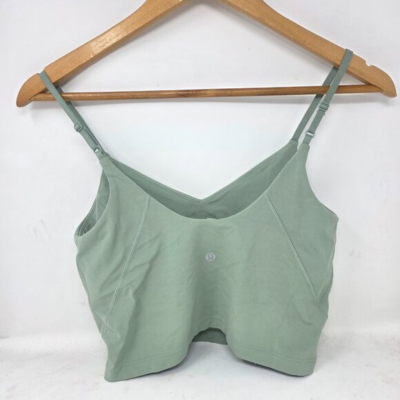 Lululemon Align Cropped Cami Tank Top Women’s Sz 6 Light Green - Picture 2 of 4